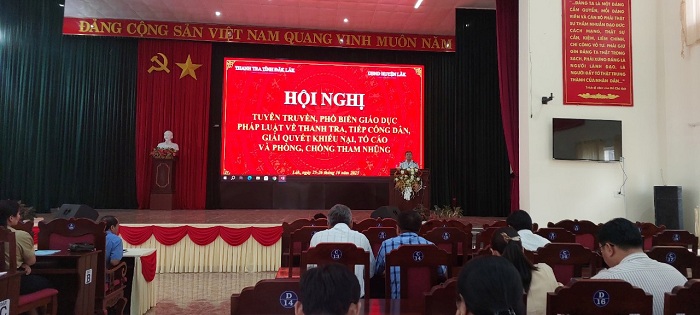 Hội nghị phổ biến, tuyên truyền, giáo dục pháp luật về thanh tra, tiếp công dân, giải quyết khiếu nại, tố cáo và phòng, chống tham nhũng